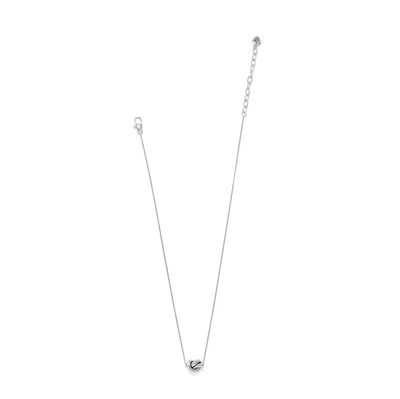 Interlok Single Knot Mini Necklace Silver