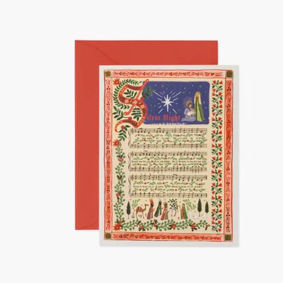 Silent Night Greeting Card