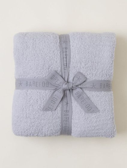 Barefoot Dreams Cozychic Throw Blanket, Color: Oyster