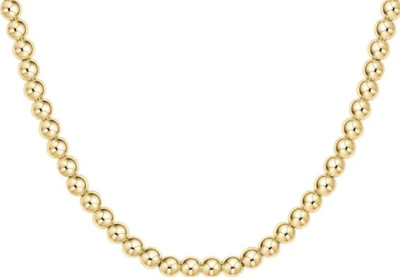 15&quot; Choker Classic Gold 5mm Bead