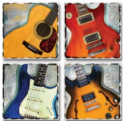 Guitar Legends 4 Pack Coaster Set