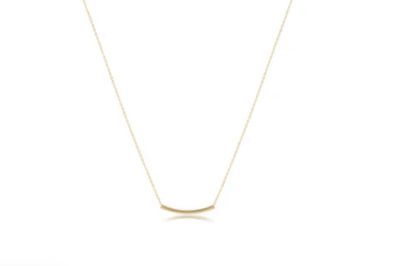 Enewton EGIRL 14&quot;Necklace Gold Bliss Bar Small Gold