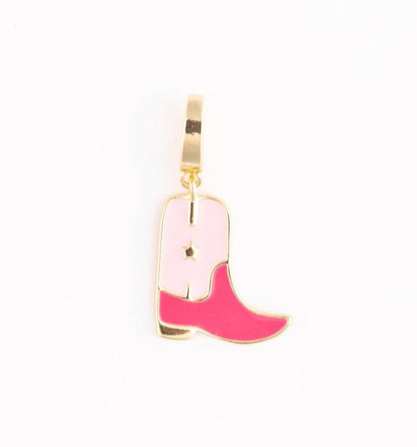 Pink Boot Luxe Charm