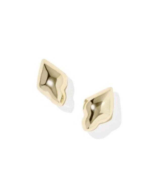 The Adeline Stud Earrings in Gold