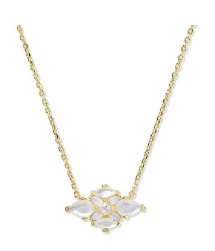 The Abbie Crystal Pendant in Neutral Mix