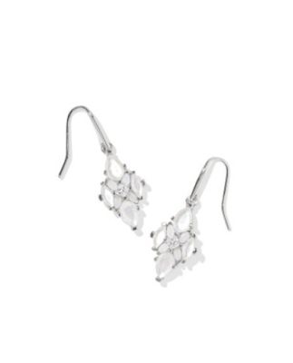 The Abbie Crystal Drop Earrings in Neutral Mix