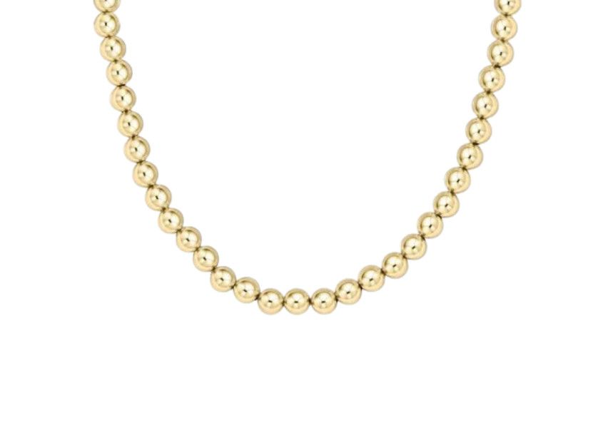 15&quot; Choker Classic Gold 8mm Bead