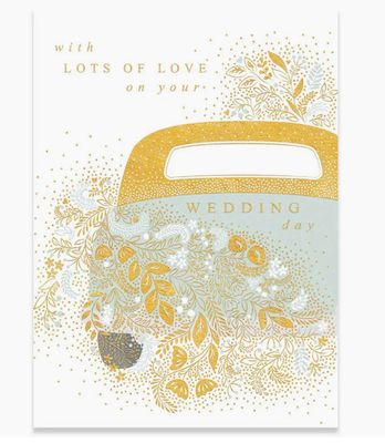 Wedding Car Greeting Card
