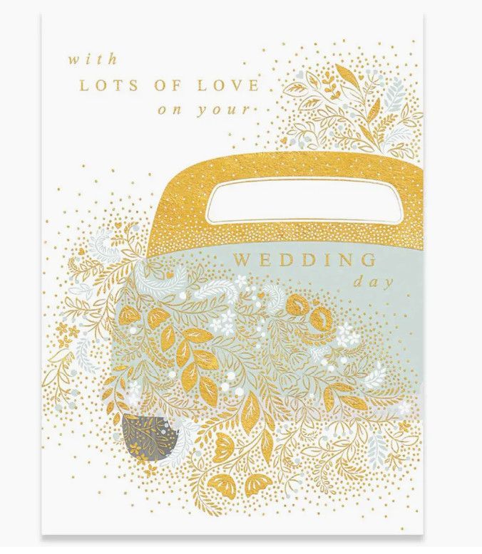 Wedding Car Greeting Card