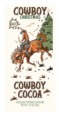 Cowboy Christmas Chocolate Cocoa Packet