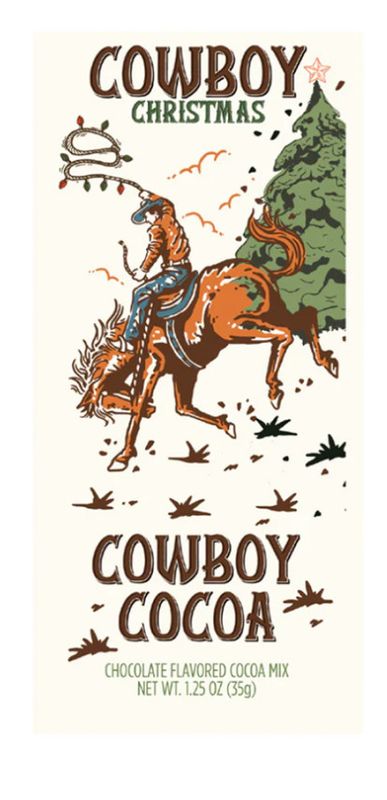 Cowboy Christmas Chocolate Cocoa Packet