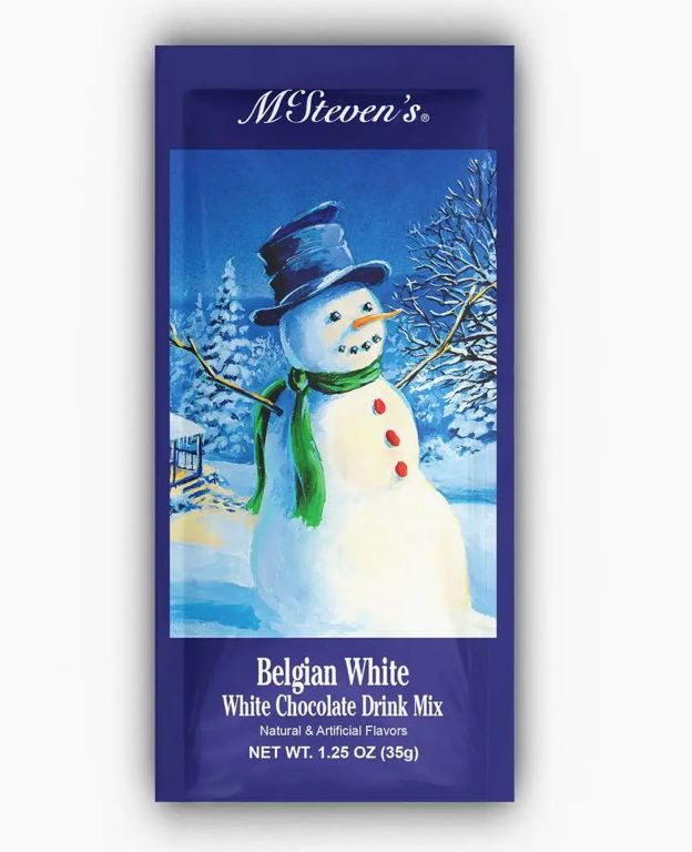 White Christmas Belgian White Hot Chocolate Packet