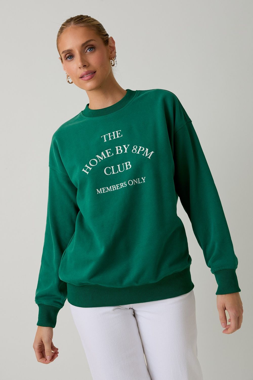 Home By 8 Club Sweatshirt, Size: S