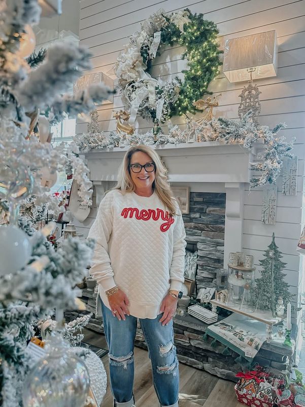 Candy Cane Merry Sweatshirt