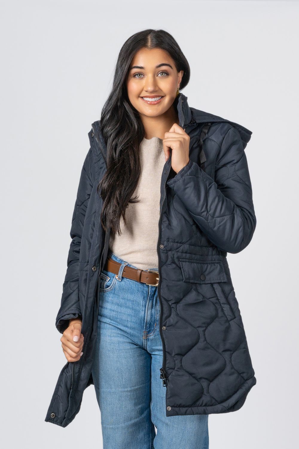 The Vail Quilted Coat, Size: S