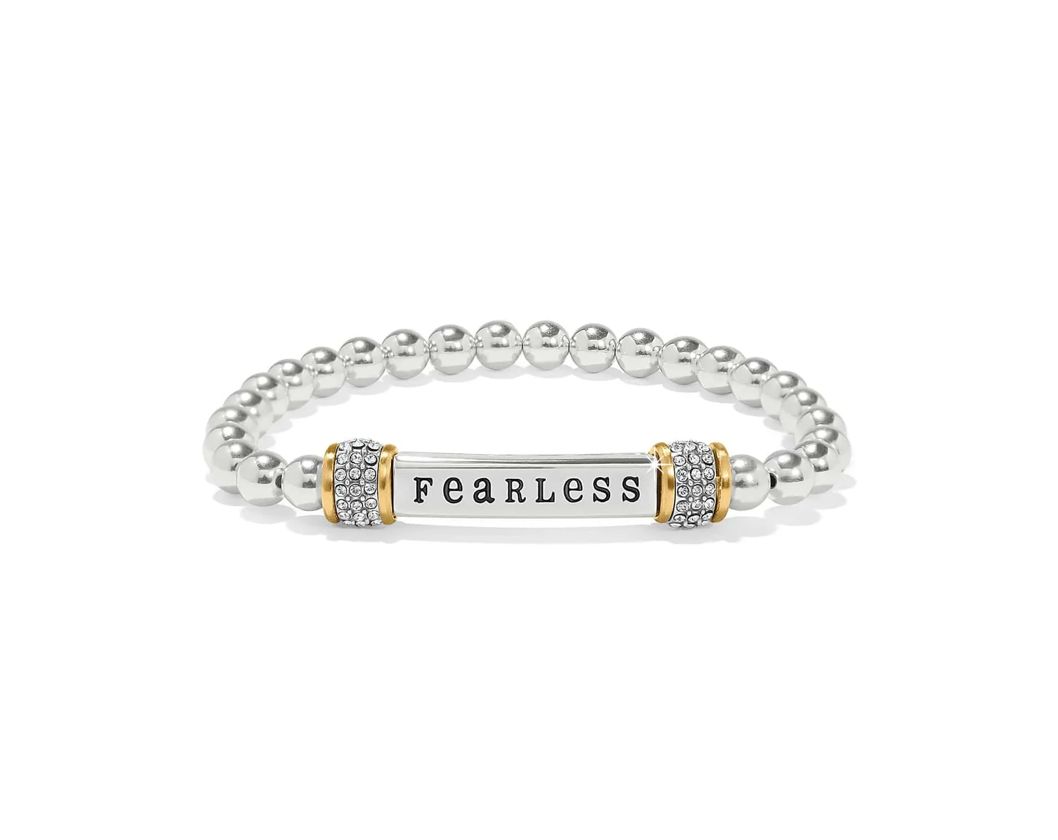 Meridian Fearless Two Tone Stretch Bracelet