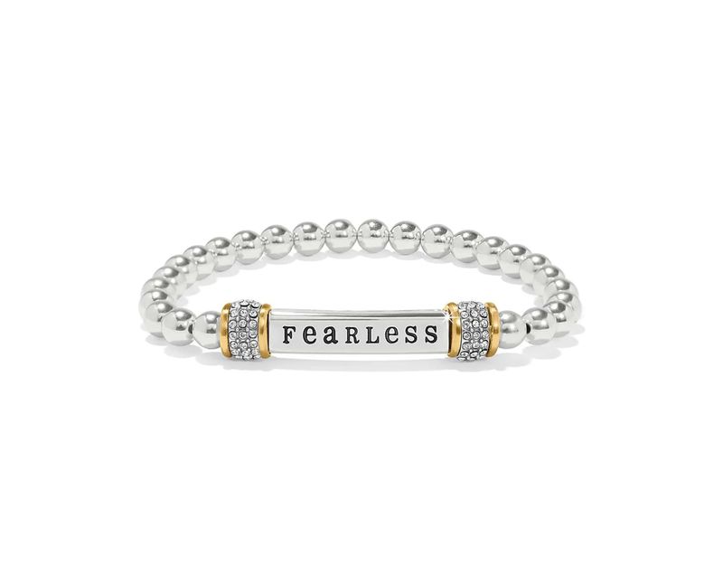 Meridian Fearless Two Tone Stretch Bracelet