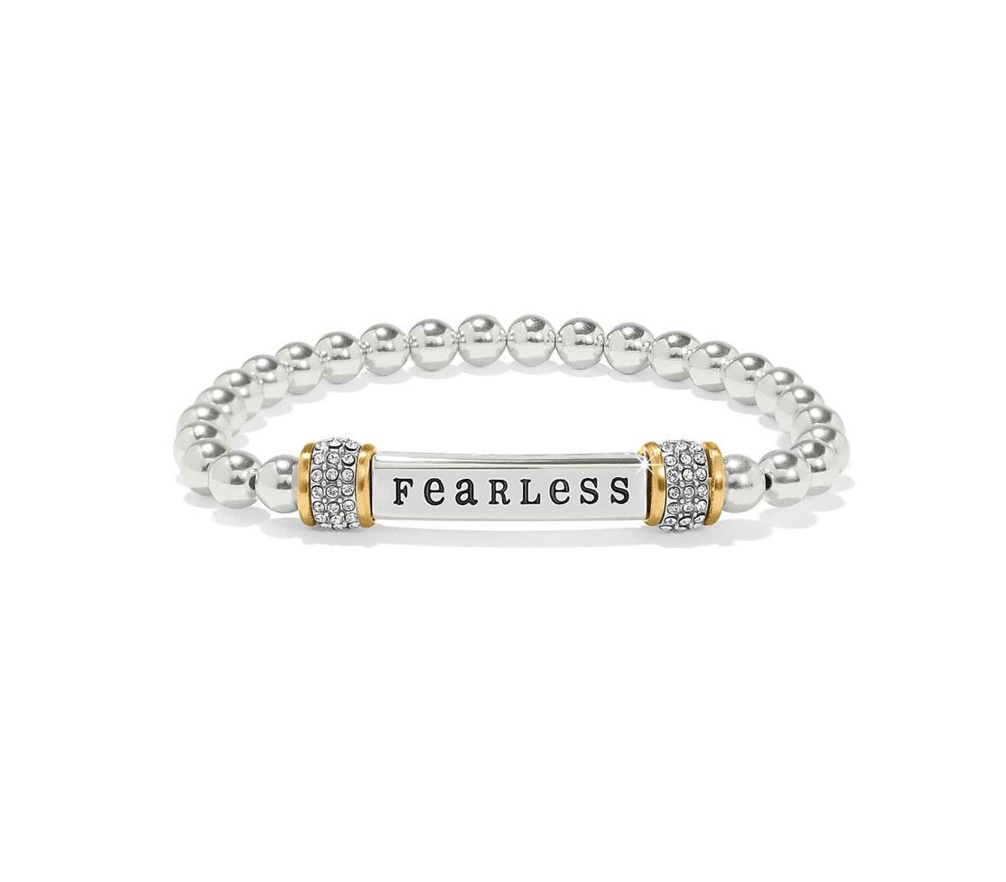 Meridian Fearless Two Tone Stretch Bracelet