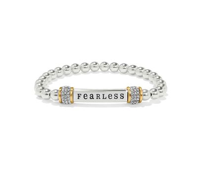 Meridian Fearless Two Tone Stretch Bracelet