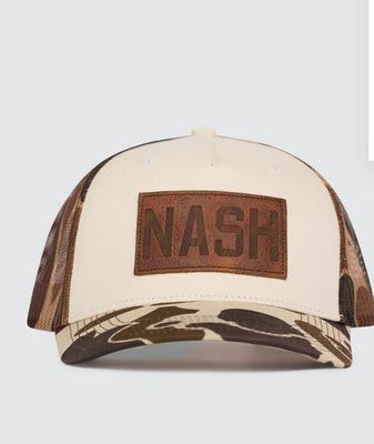 The NASH™ Leather Patch Camo Hat