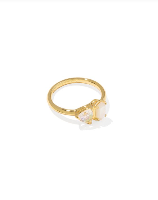 The Tatum Band Ring Gold Neutral Mix, Size: 6