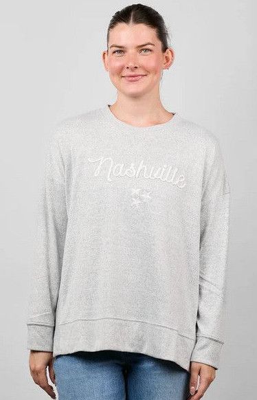 The NASH™ Side Split Crewneck, Color: Gray, Size: S