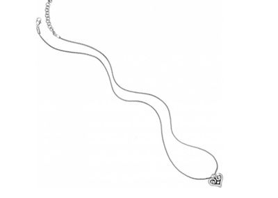 Alcazar Heart Badge Clip Necklace