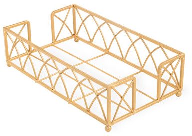 Arch Gold Leaf Guest Napkin Caddy