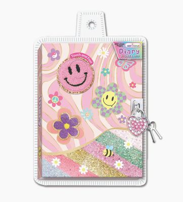 Groovy Flower Diary with Lock &amp; Key