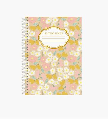 Sermon Notes | Yellow Floral Small