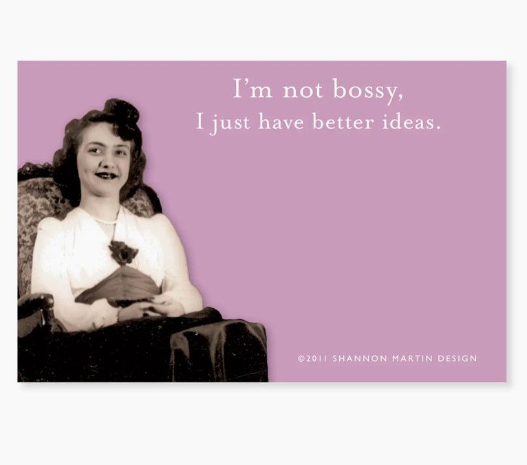 Sticky Note | Not Bossy