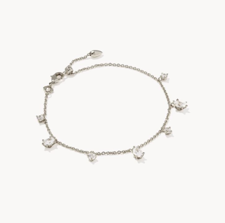 The Cailin Delicate Crystal Chain Bracelet