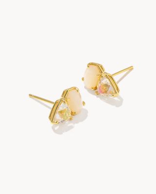 The Tatum Stud Earrings in Neutral Mix