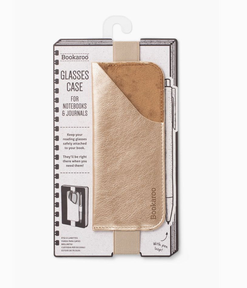 Book Glasses Case, Color: Gold