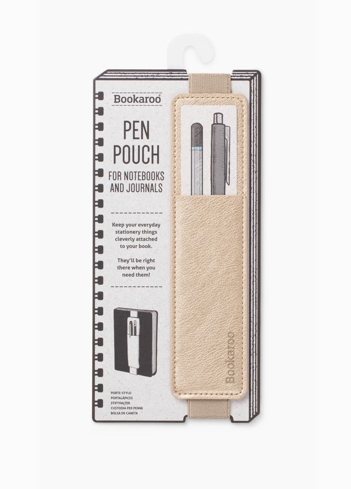 Book Pen Pouch, Color: Gold