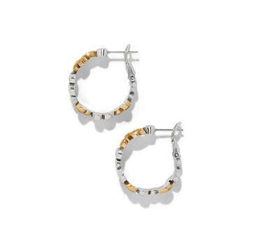 Pebble Edge Small Hoop Earrings
