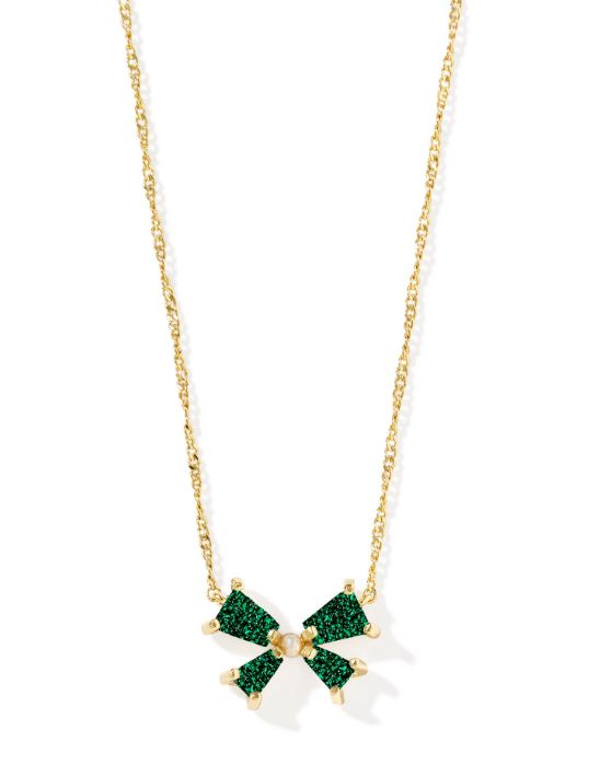 The Blair Bow Small Gold Pendant Necklace