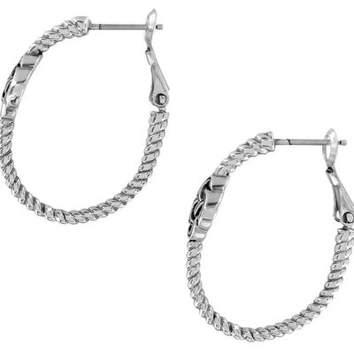 Interlok Knot Rope Hoop Earrings