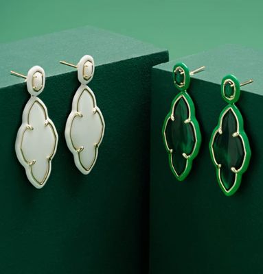 The Abbie Frame Statement Earring Gold