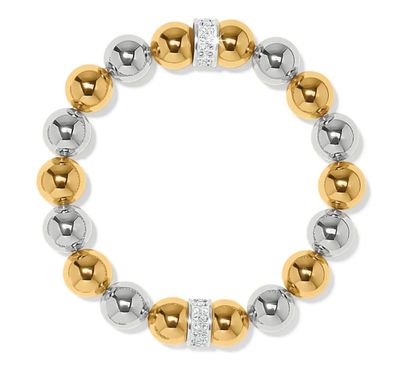 Meridian Two Tone  Stretch Bracelet