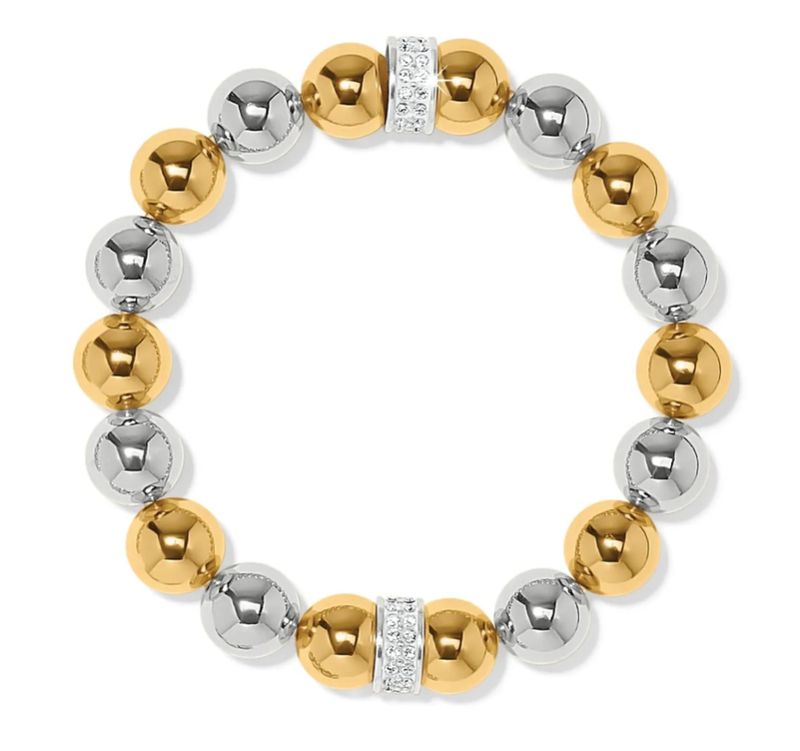 Meridian Two Tone  Stretch Bracelet