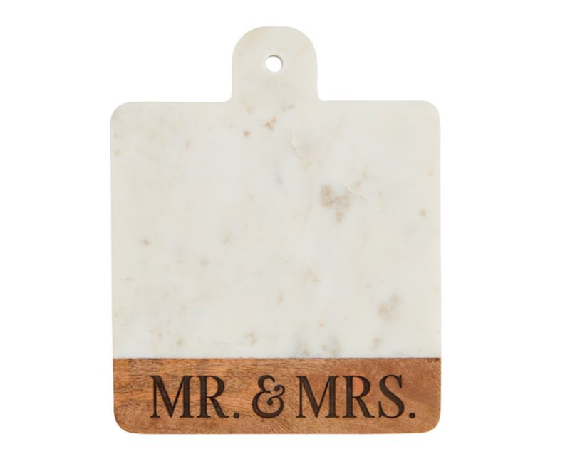 Small Mr + Mrs Marble Board