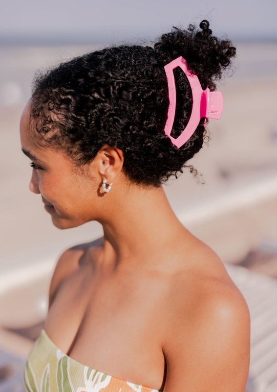 Teleties™ Open Hair Clip | Paradise Pink