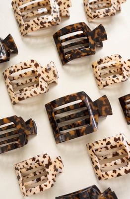 Teleties™ Flat Square Hair Clip | Blonde Tortoise