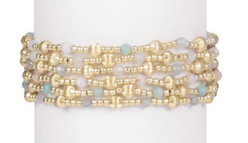 Enewton Dignity Sincerity Pattern 4mm Gemstone Bead Bracelet