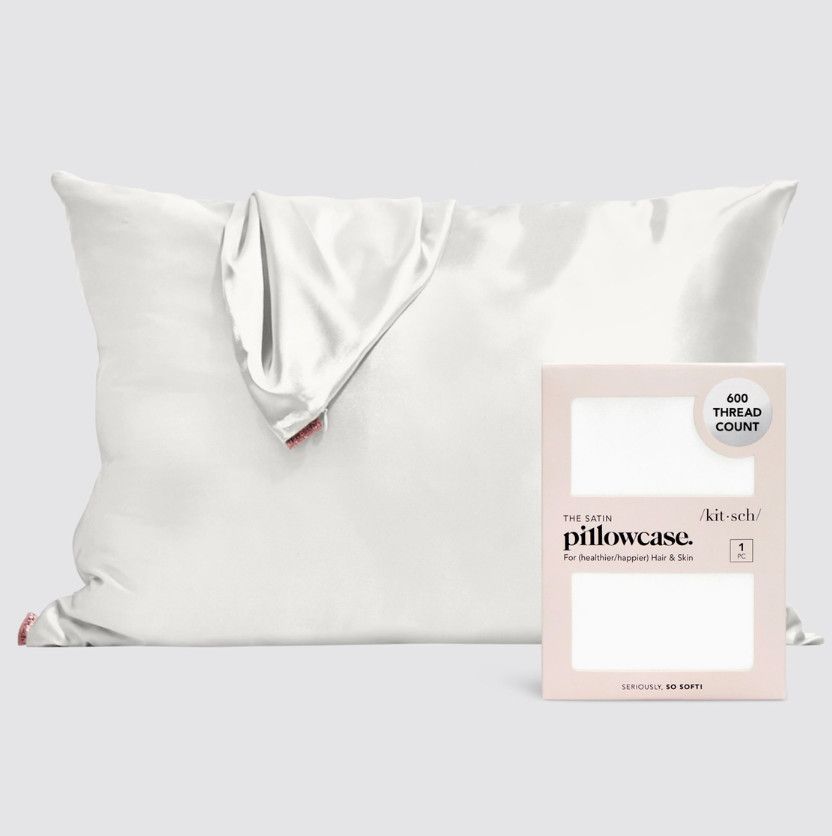 Satin Pillowcase , Color: Ivory, Size: Standard