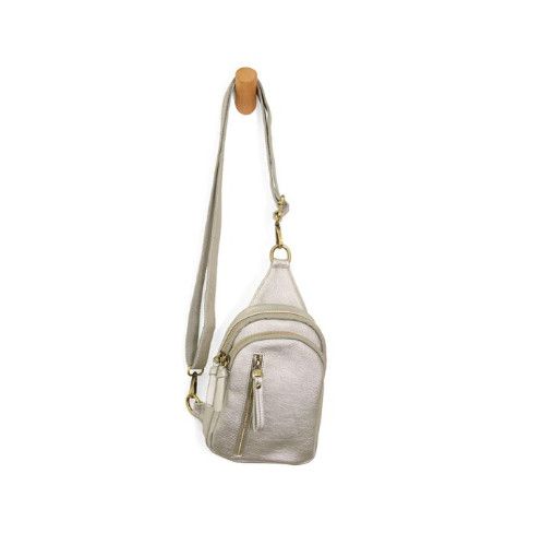 Skyler Sling Bag, Color: Silver