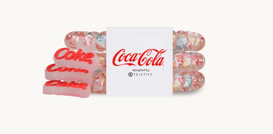 Teleties™ Hair Ties | Have a Coke® and a Smile, Size: Small
