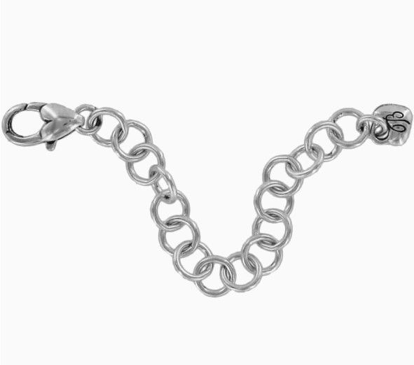 Short Necklace Extender, Color: Silver