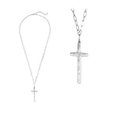 Bernie Link Necklace, Color: Silver